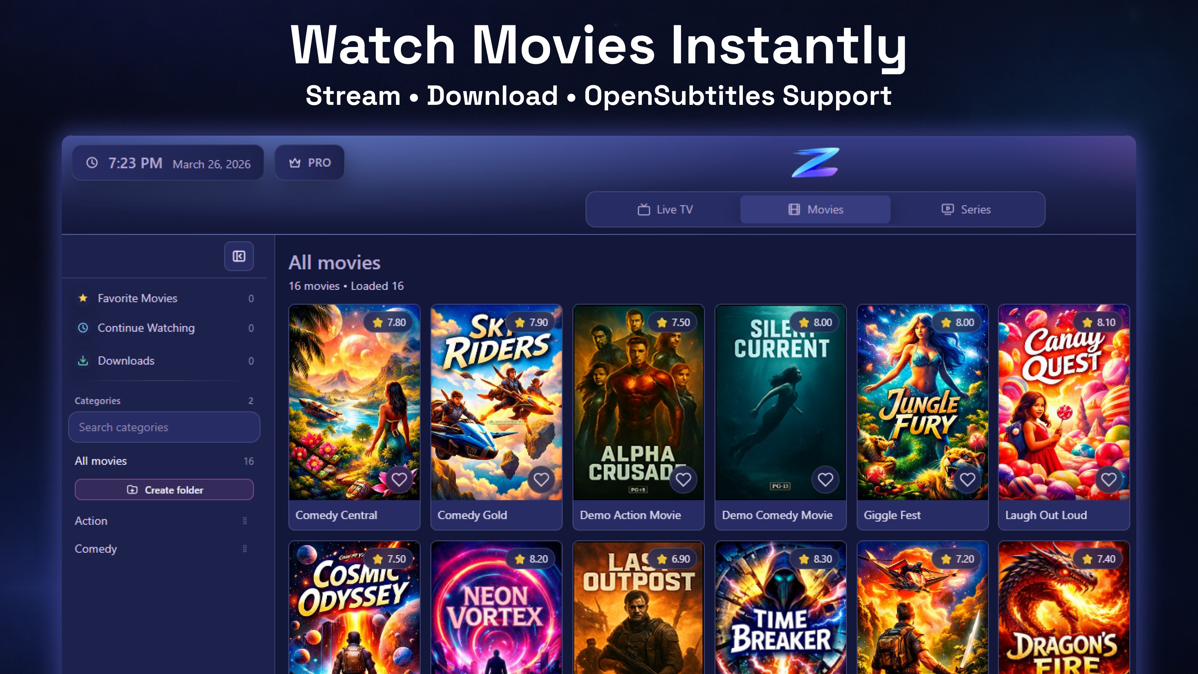 IPTV Player Zero screenshot