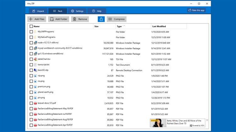 【图】Any Zip: Rar, Zip extractor and archiver(截图1)