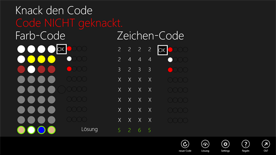 Code-Knacker screenshot 3
