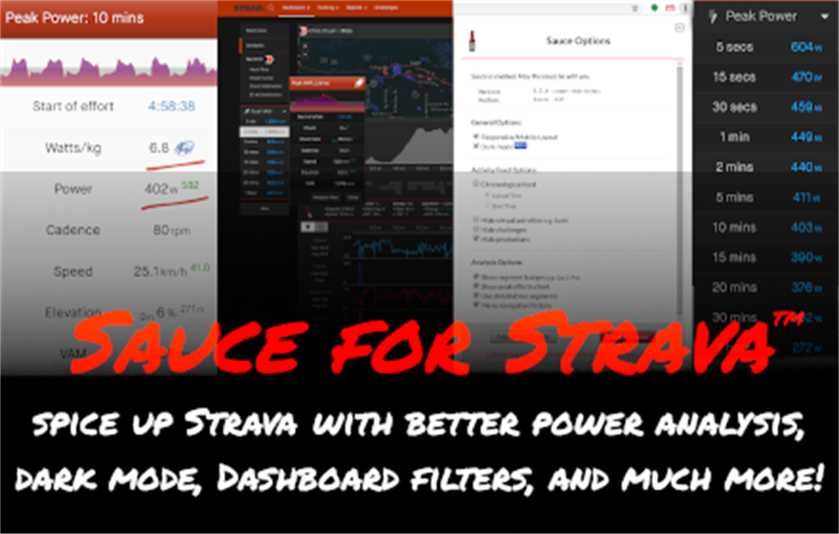 Sauce for Strava™