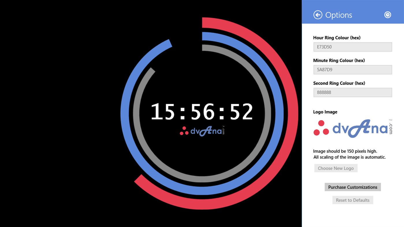#3. Ring Clock (Windows) Bởi: ‪DVANA‬