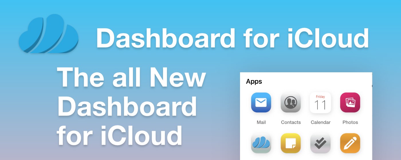Dashboard for iCloud marquee promo image
