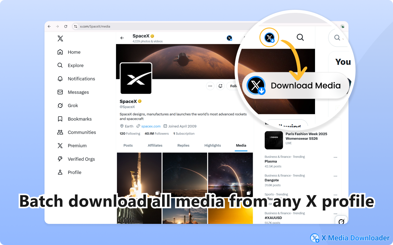 X Media Downloader – Download X/Twitter Images & Videos