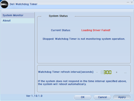Dell Watchdog Timer screenshot 3