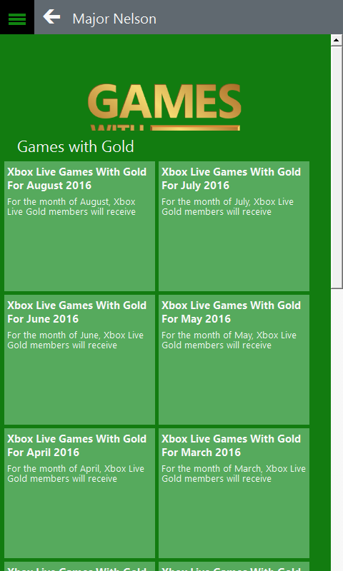 deals with gold major nelson