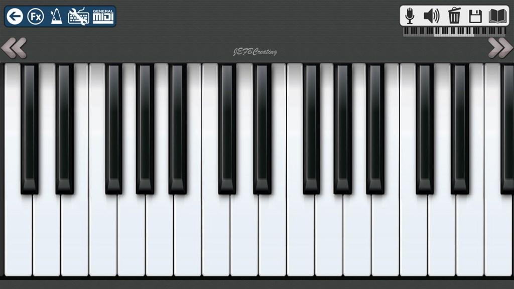 Piano application for store windows 10