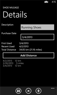 Shoe Mileage screenshot 4