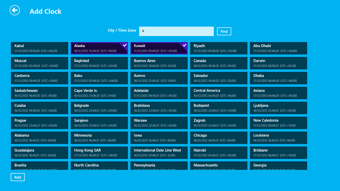 Digital World Clock For Windows 10