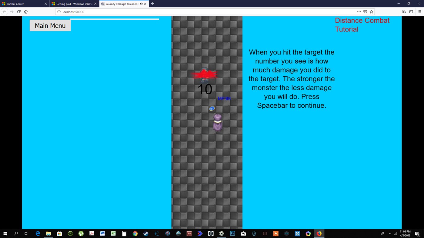 #1. Journey Through Aticon (Windows) بواسطة: Dee Cee Gamez