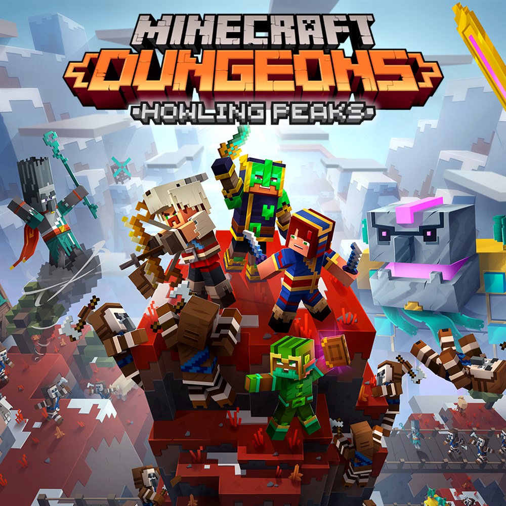 Minecraft Dungeons: Howling Peaks cover art (full size)