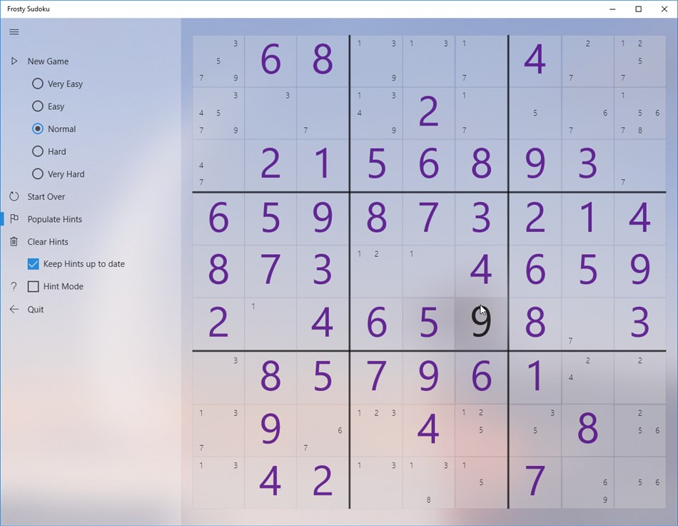 Frosty Sudoku (Windows) 由: Mirko M.