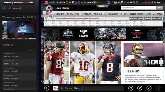 Watch NFL Network for Windows 10 PC Free Download - Best Windows 10 Apps