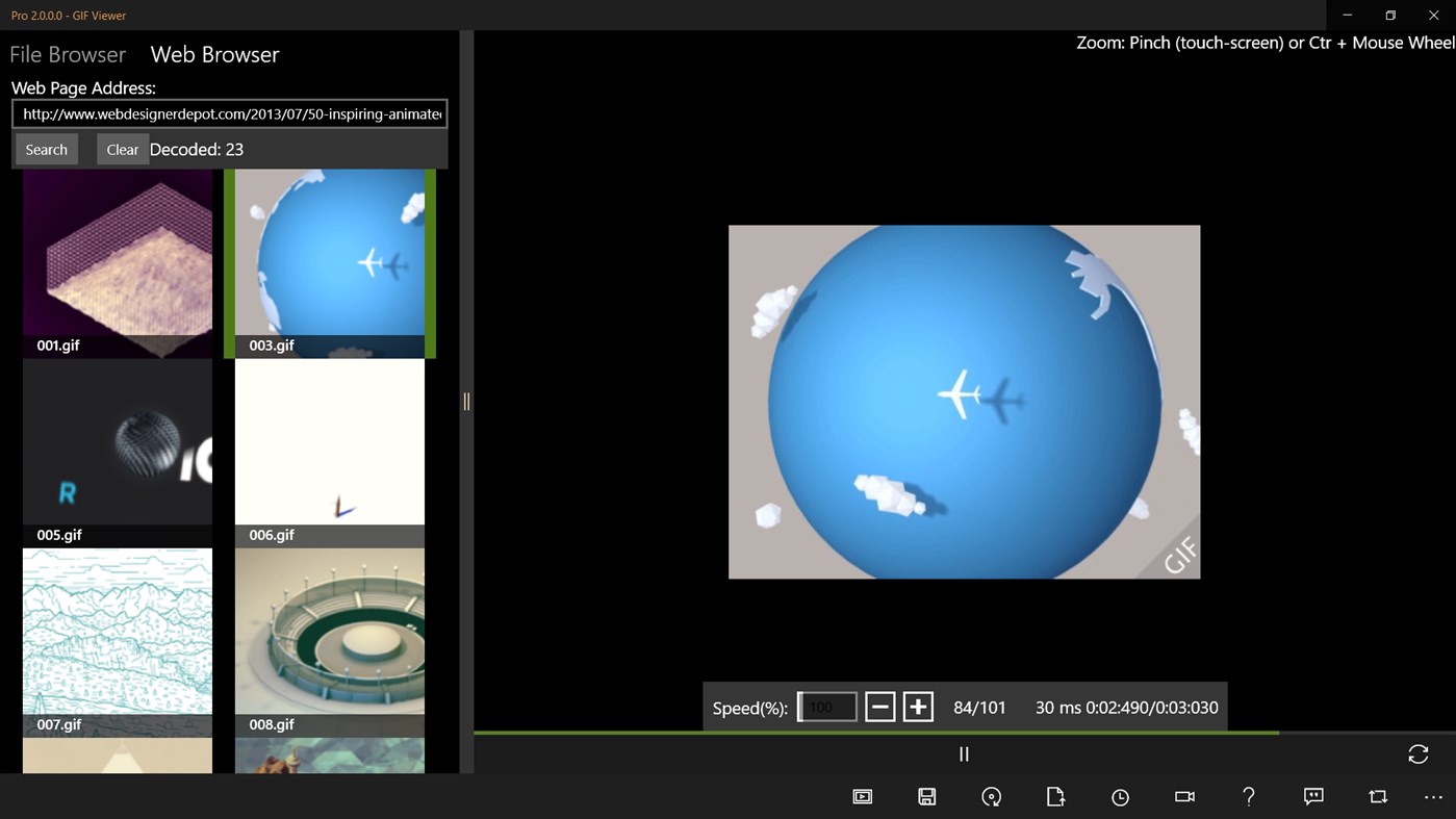#6. GIF Viewer (Windows) โดย: Biyee SciTech Inc.