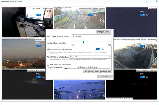 DVR.Webcam - Google Drive Edition screenshot 8