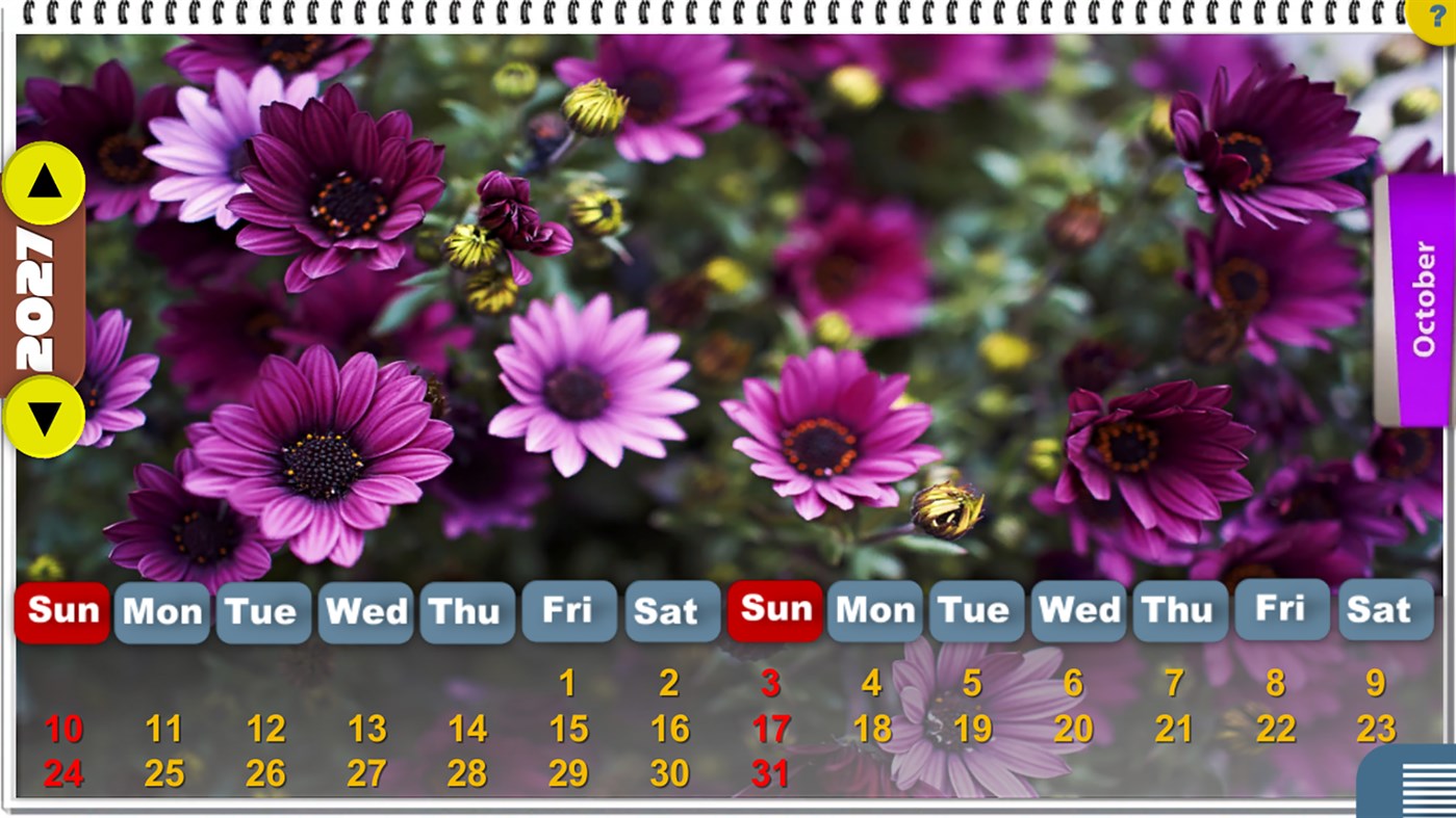 #6. Ultimate Flower Calendar [HD+] (Windows) Door: U'Technologies
