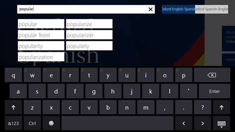 Oxford Spanish Dictionary Screenshots 2