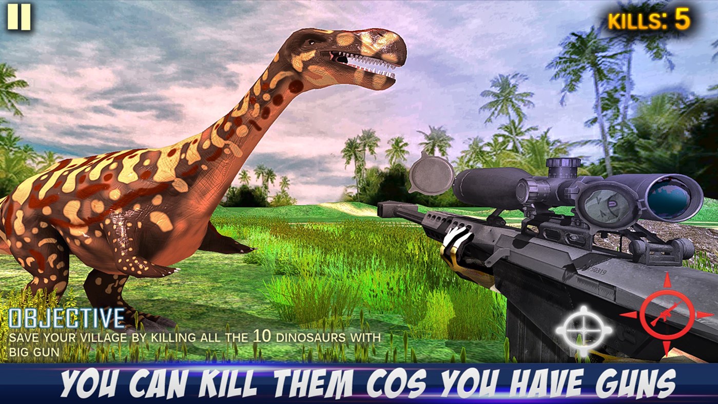 #1. Dino Hunting: Survival Game (Windows) Podle: Mega Gamers Production