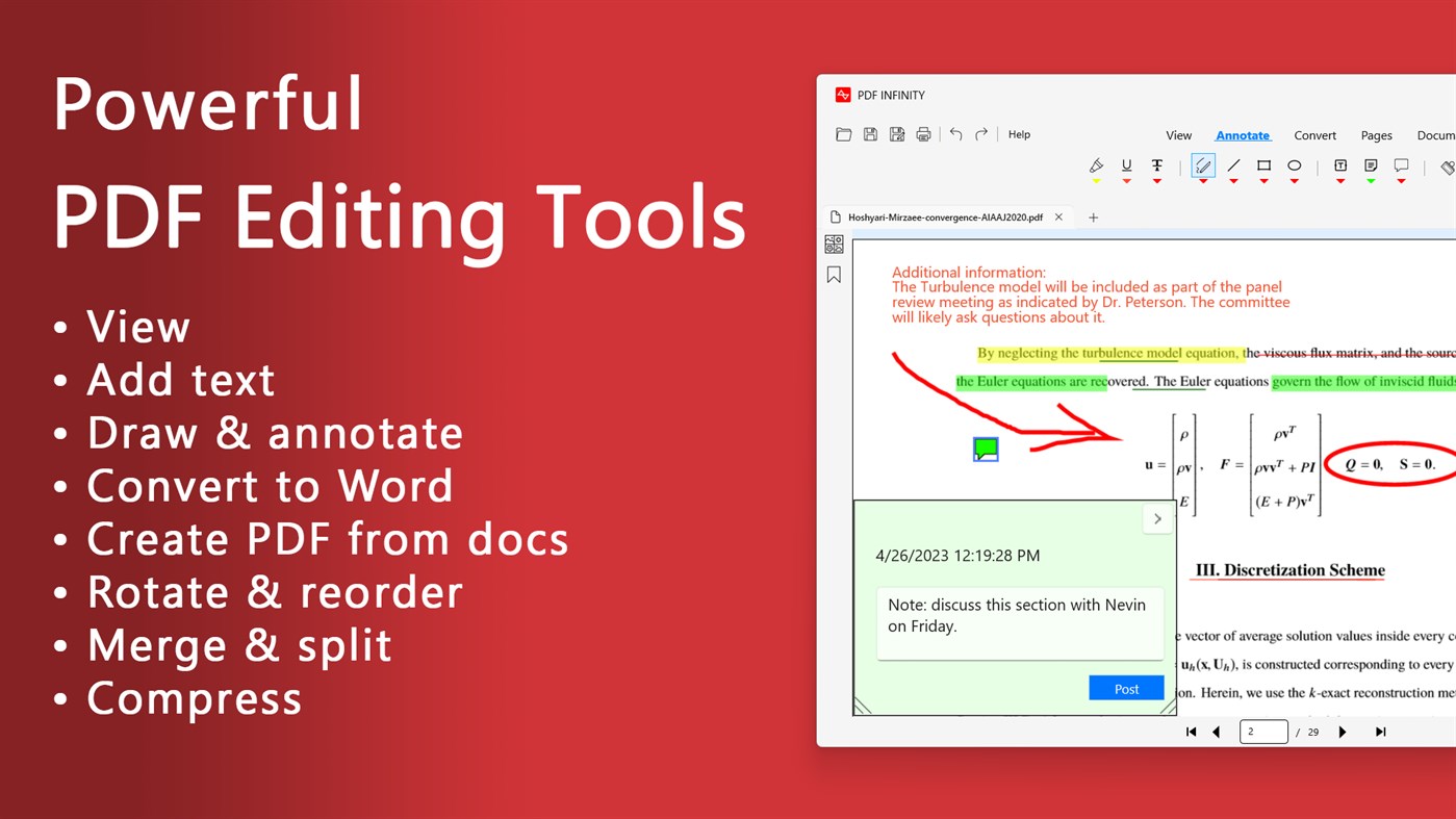 #3. PDF Infinity - DOCX, XLSX and PDF Editor (Windows) By: HUXSoft.com