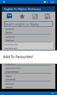 English To Filipino Dictionary screenshot 2