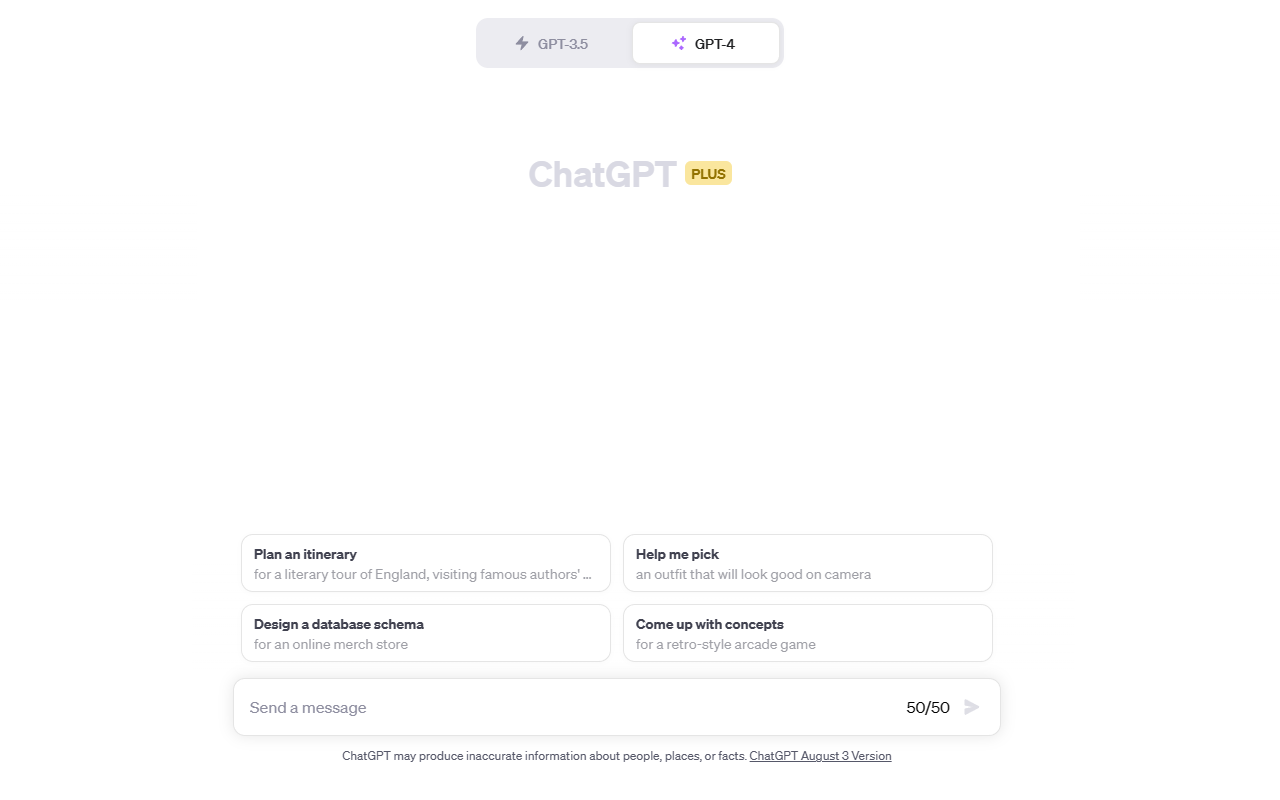 ChatGPT Message counter