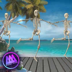 AAA Dynamic Scenes - Tropical Skeleton Dance Dynamic Scene