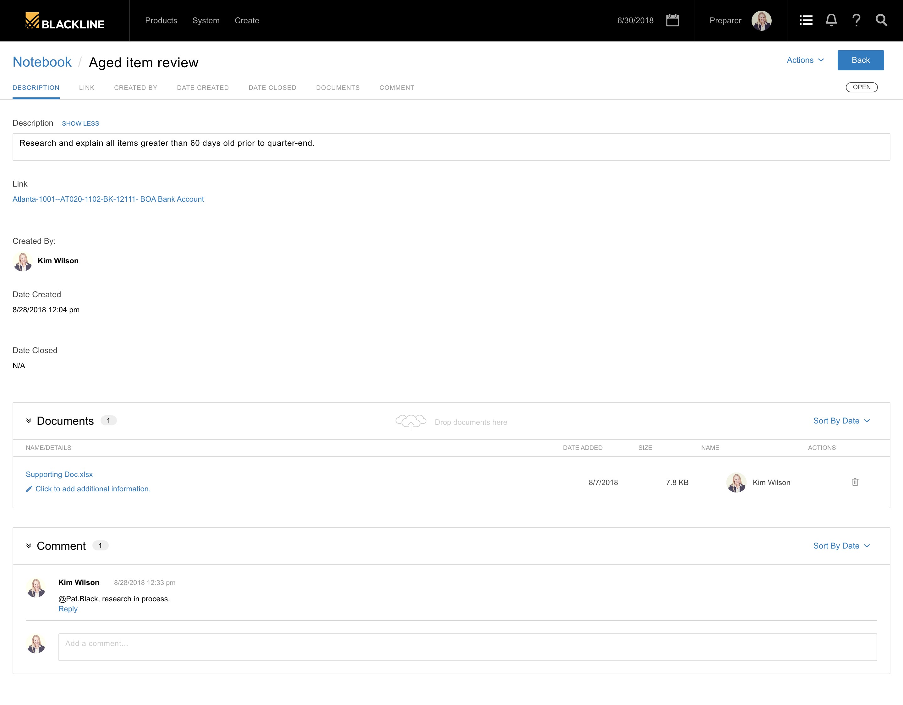 Snapshot 8 of Financial Close Automation for D365
