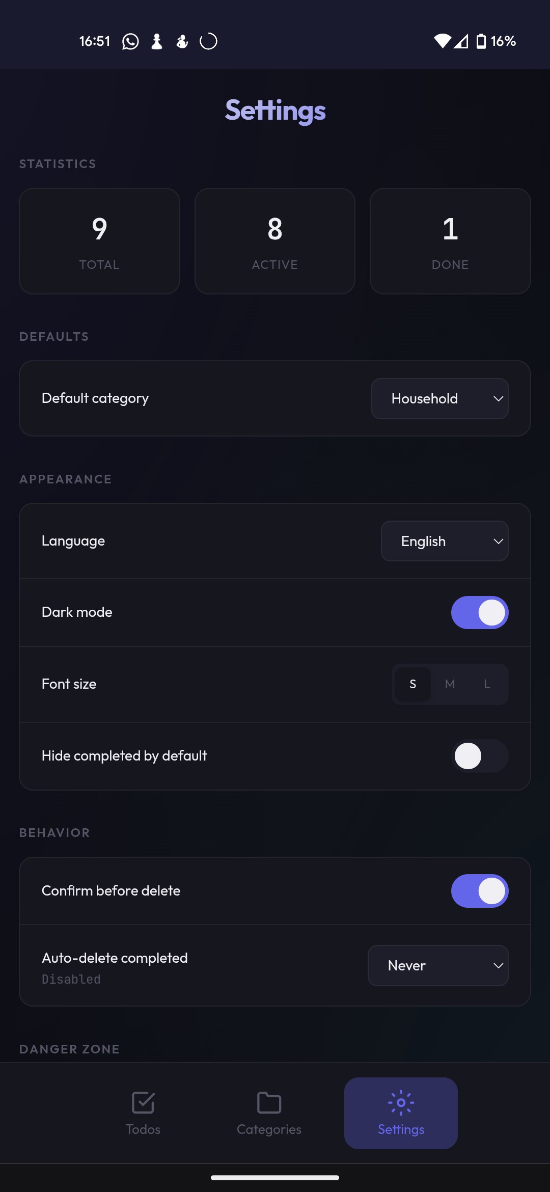 Hash#Todo screenshot