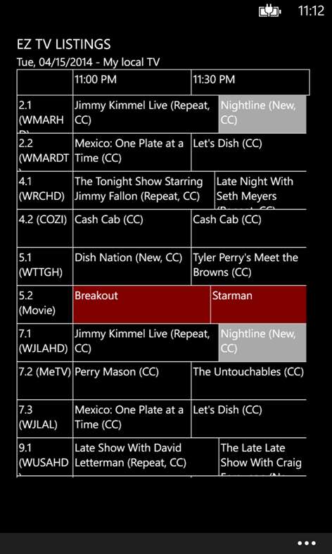 EZ TV Listings Screenshots 1