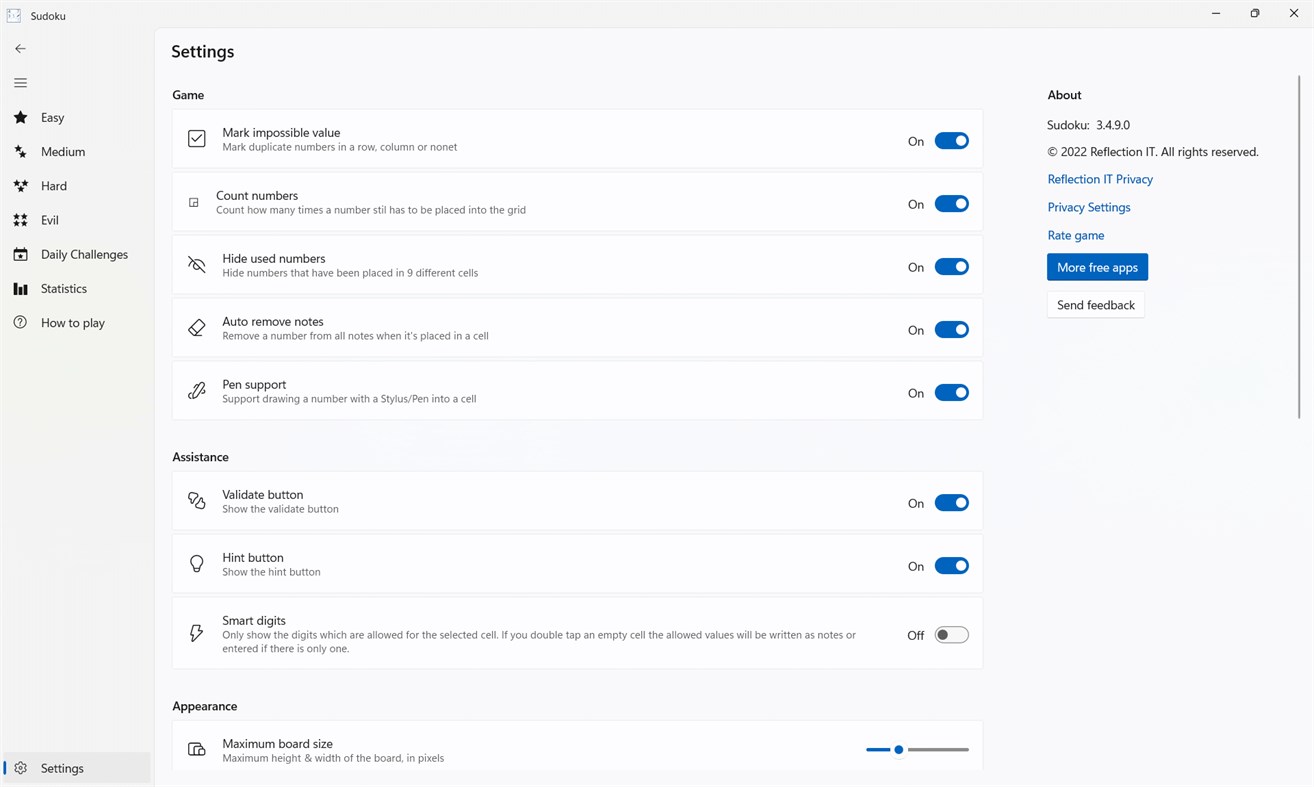 #4. Sudoku (Windows) Ved: Reflection IT