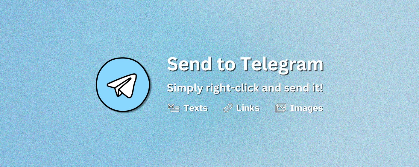 Send to Telegram marquee promo image