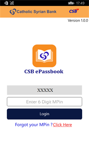 CSB ePassbook screenshot 3