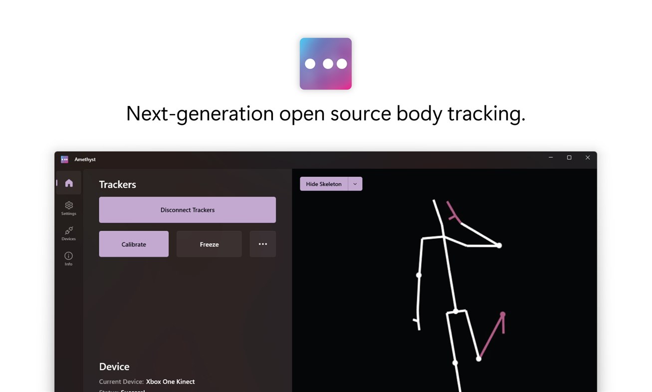 #1. Amethyst - Open Source Body Tracking (Windows) 게시자: K2VR Team