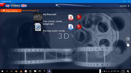 myVideos 3D+ FREE screenshot 7