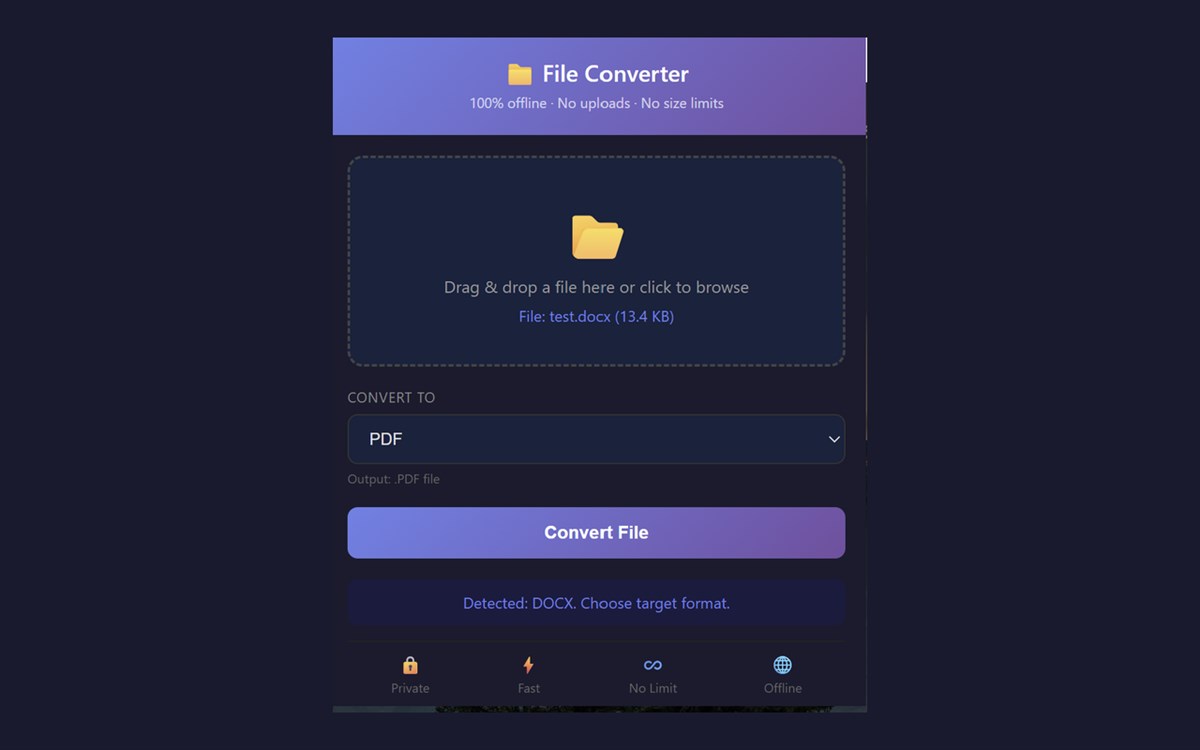 File Converter — Offline Format Converter