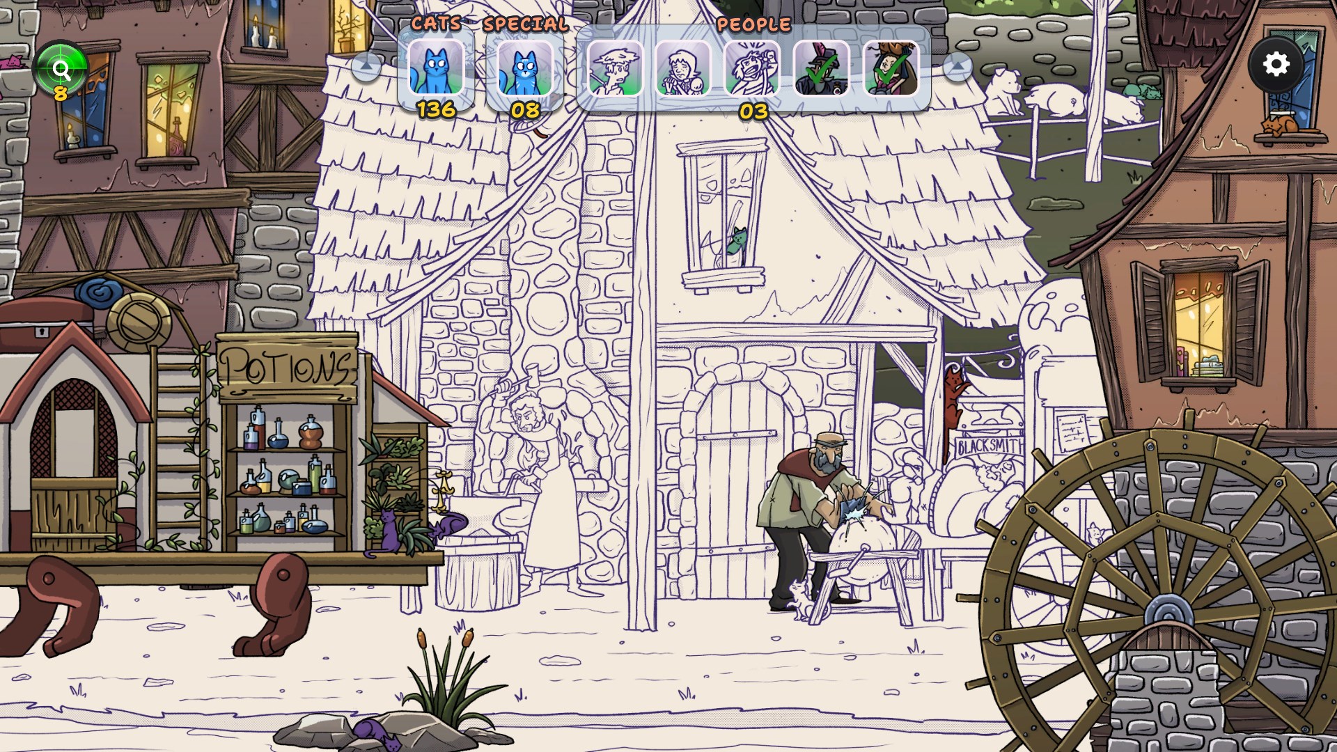 Hidden Cats in Spooky Village — скриншот 15
