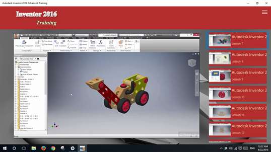Autodesk Inventor 2016 Advanced Training screenshot 1
