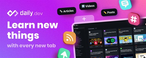 daily.dev | The homepage developers deserve marquee promo image