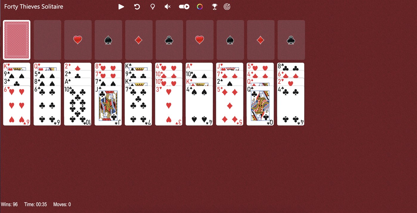 #3. Forty Thieves Solitaire Solitaireее (Windows) 由: Solitairen