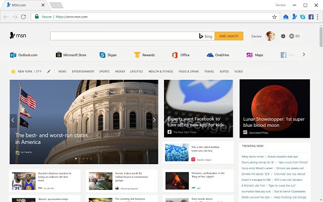 doorboren Trouw Aanklager MSN Homepage - Microsoft Edge Addons