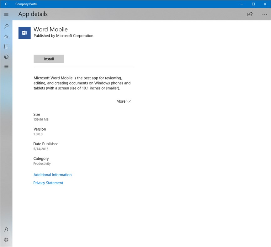 #3. Company Portal (Windows) 由: Microsoft Corporation