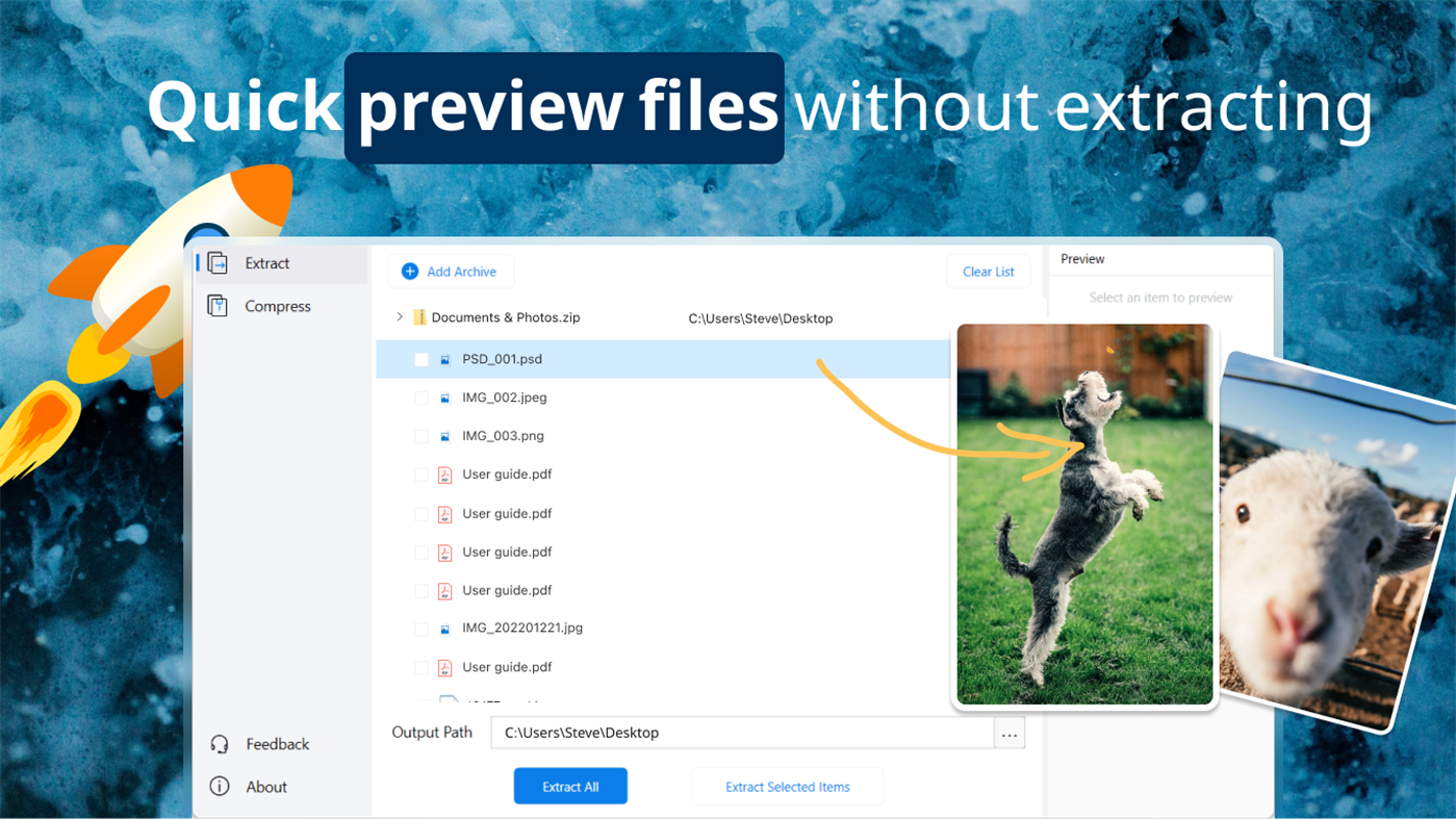 #3. AukZip - RAR Zip (Windows) 게시자: Codaapp Studio