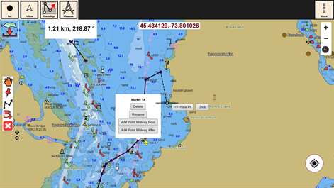 i-Boating: USA - GPS Nautical / Marine Charts - offline sea, lake river navigation maps for fishing, sailing, boating, yachting, diving & cruising Screenshots 2