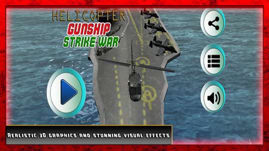 Helicopter Gunship Strike War screenshot 1