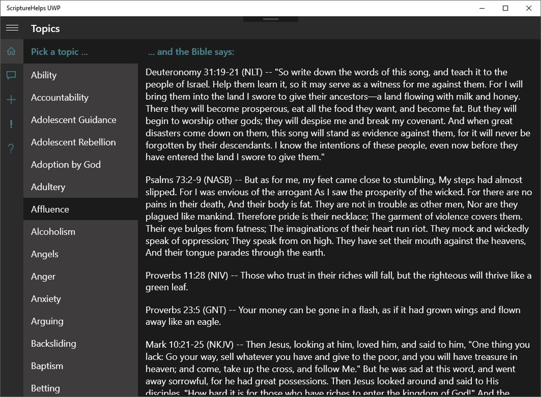 #1. ScriptureHelps UWP (Windows) Podle: SonCoder