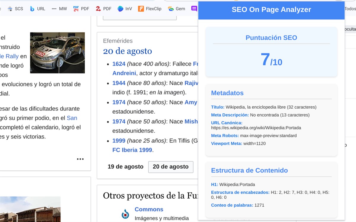 SEO On Page Analyzer