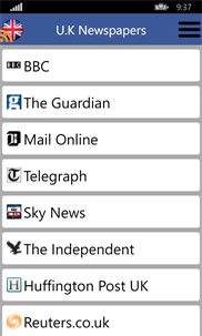 U.K Newspapers screenshot 1