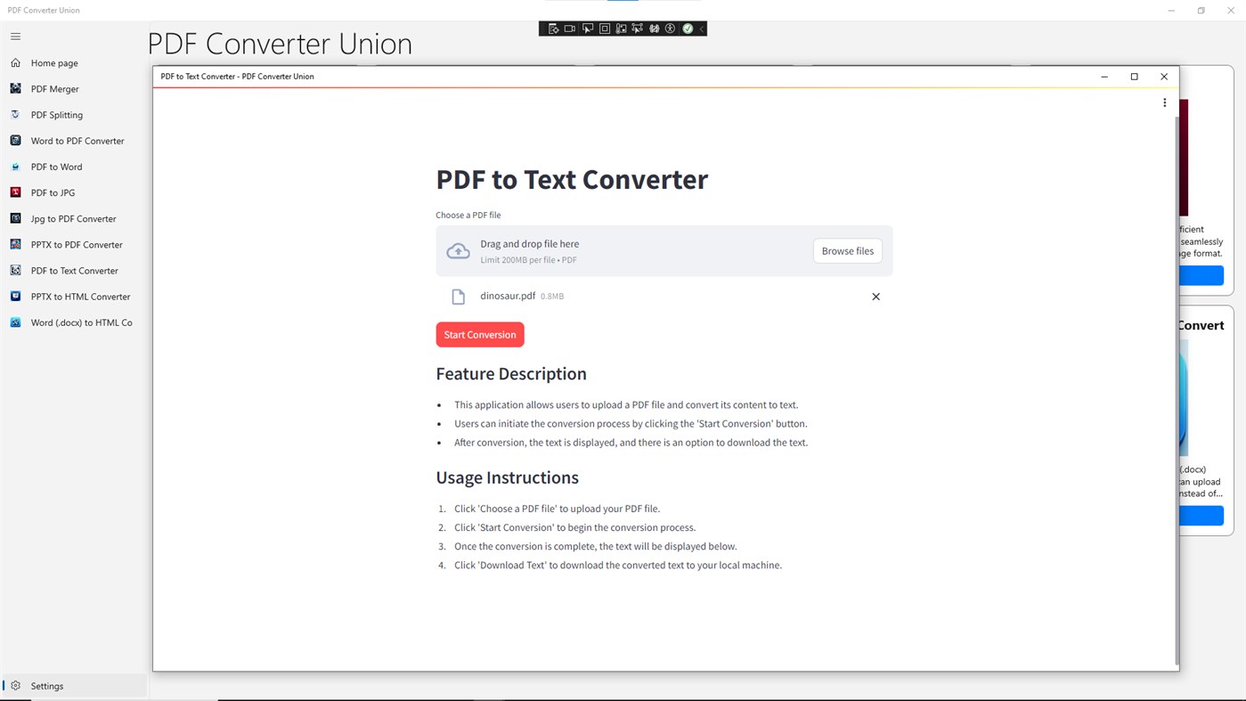 #6. PDF Converter Union (Windows) di: AI Power