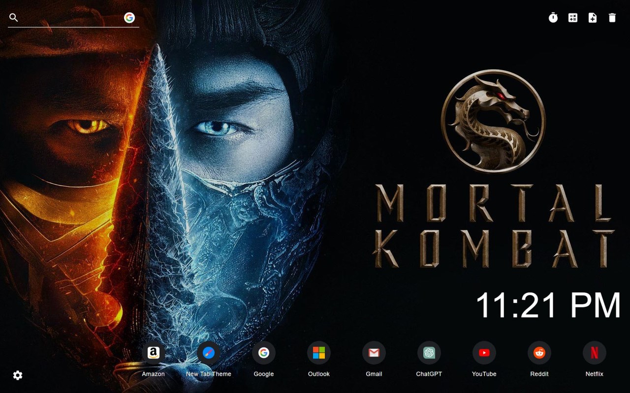 Mortal Kombat 2021 Wallpaper New Tab