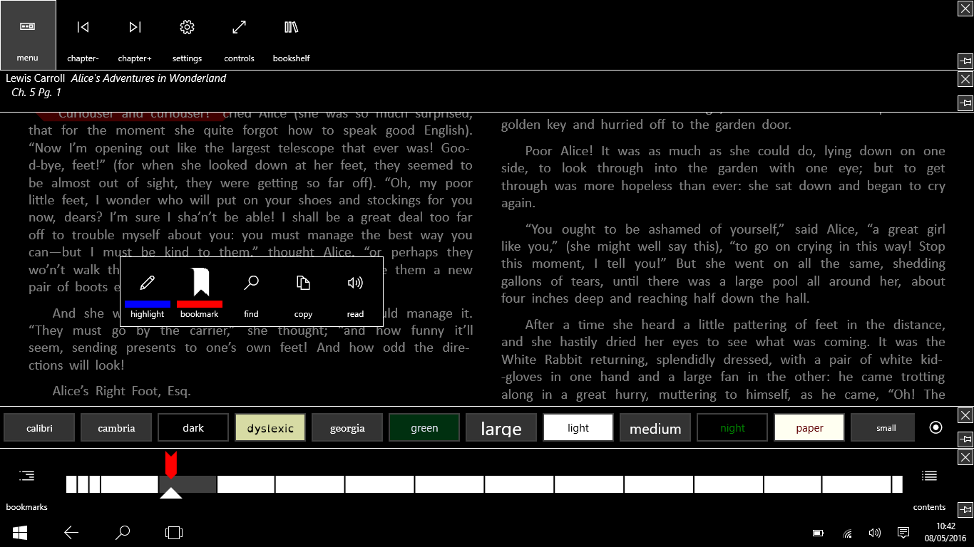 freda+ ebook reader for Windows 10