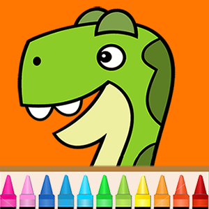 Dinosaur game - coloring pages
